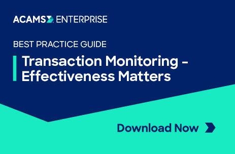 Best Practice Guide: Transaction Monitoring – Effectiveness Matters Thumbnail